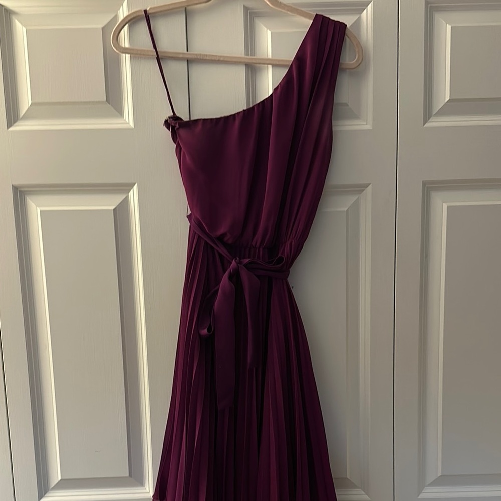 The Limited One-Shoulder Purple Dress